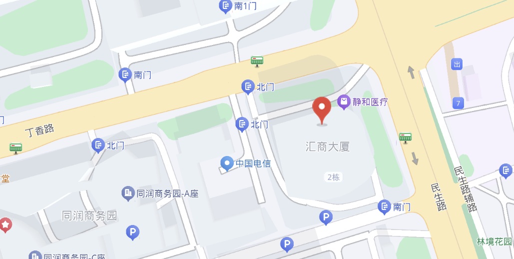 Office Location Map — Room 1302, No. 1286 Minsheng Road, Pudong, Shanghai